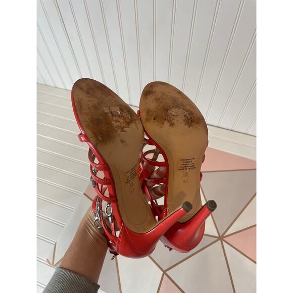 BCBGeneration Tangerine Gladiator Style Pumps Sandals Heels Womens Size 8.5 - Picture 6 of 9